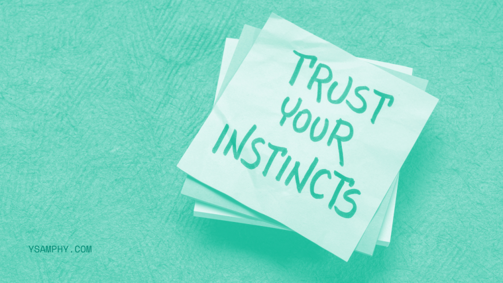 trust your instincts