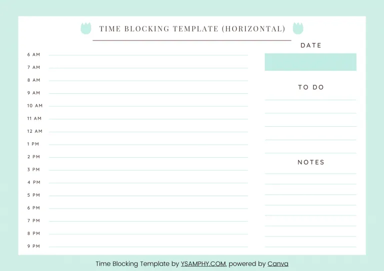 Ten Time Blocking Templates (FREE, Printable Downloads)