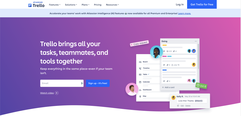 Mastering Trello Workflows: A Practical Guide To Boost Productivity 1 snapshot of trello homepage